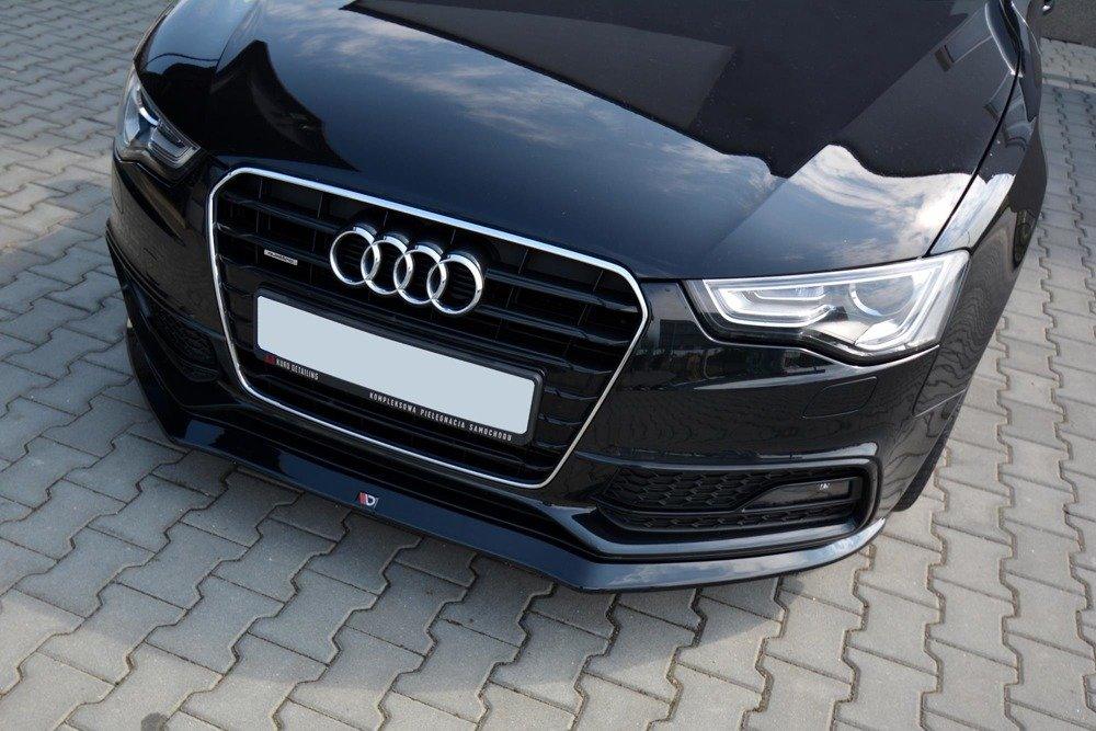 Front Splitter / Cup Schwert / Frontansatz V.1 für Audi A5 S-Line / S5 8T Facelift von Maxton Design