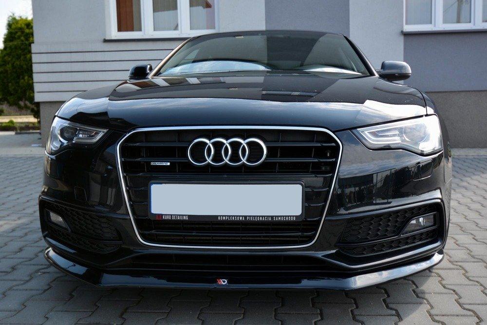 Front Splitter / Cup Schwert / Frontansatz V.1 für Audi A5 S-Line / S5 8T Facelift von Maxton Design