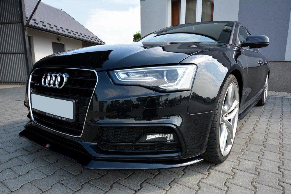 Front Splitter / Cup Schwert / Frontansatz V.1 für Audi A5 S-Line / S5 8T Facelift von Maxton Design