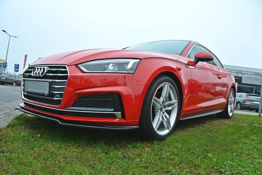 Front Splitter / Cup Schwert / Frontansatz V.1 für Audi S5 F5 von Maxton Design