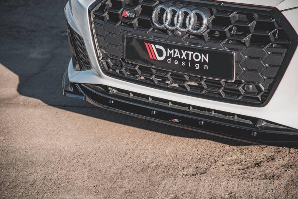 Front Diffusor / Front Splitter / Cup Schwert / Frontansatz für Audi A5 F5 Facelift von Maxton Design