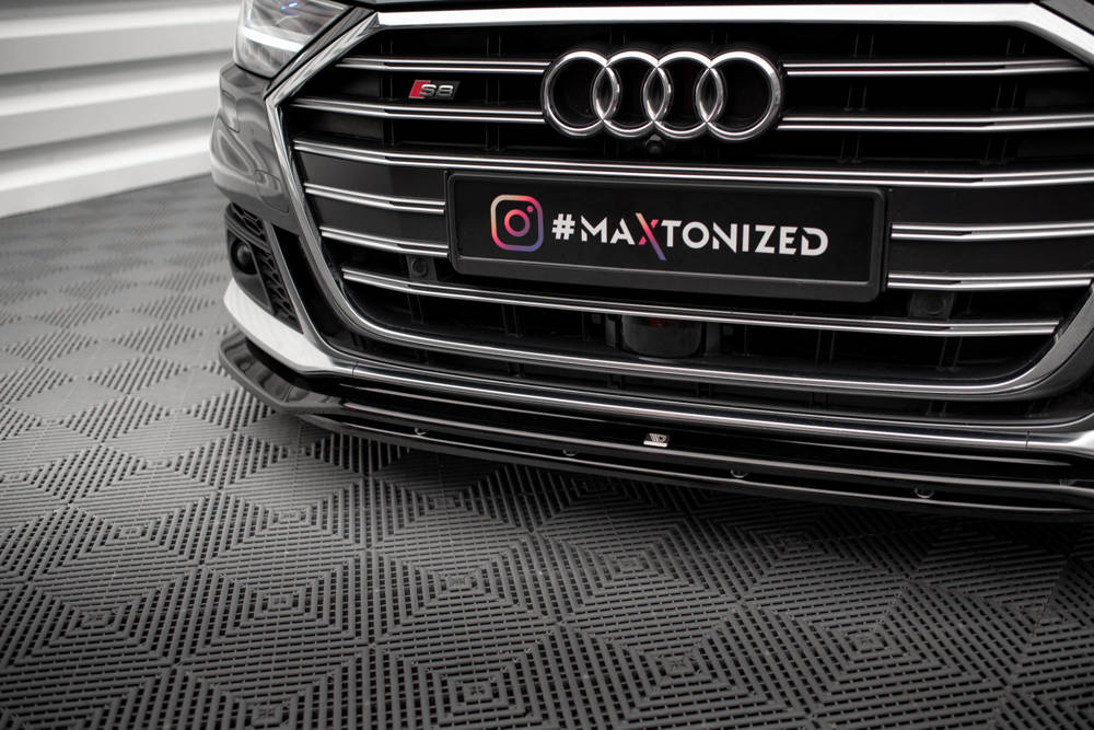 Front Lippe / Front Splitter / Frontansatz V.1 für Audi A8 S-Line 4N von Maxton Design