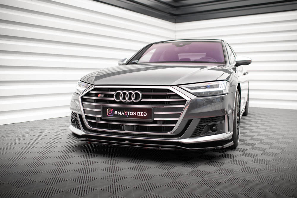 Front Lippe / Front Splitter / Frontansatz V.1 für Audi A8 S-Line 4N von Maxton Design