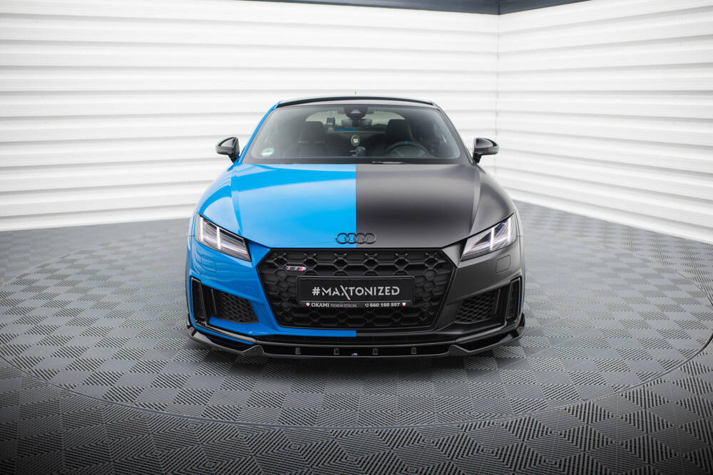 Front Lippe / Front Splitter / Frontansatz V.1 für Audi TTS 8S Facelift von Maxton Design