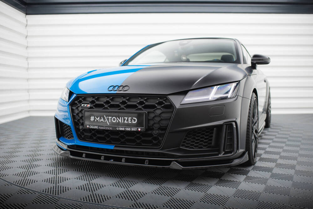 Front Lippe / Front Splitter / Frontansatz V.1 für Audi TTS 8S Facelift von Maxton Design