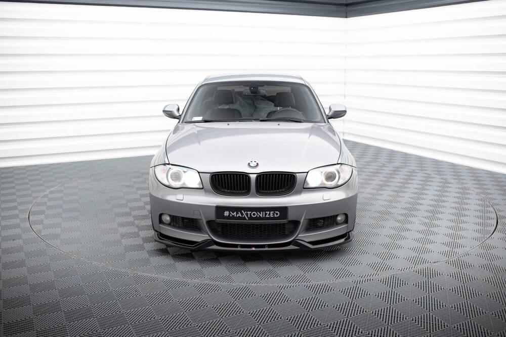 Front Lippe / Front Splitter / Frontansatz V.1 für BMW 1er E82 M-Paket von Maxton Design