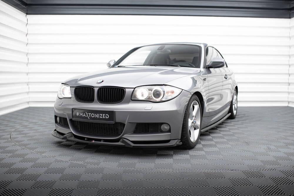 Front Lippe / Front Splitter / Frontansatz V.1 für BMW 1er E82 M-Paket von Maxton Design