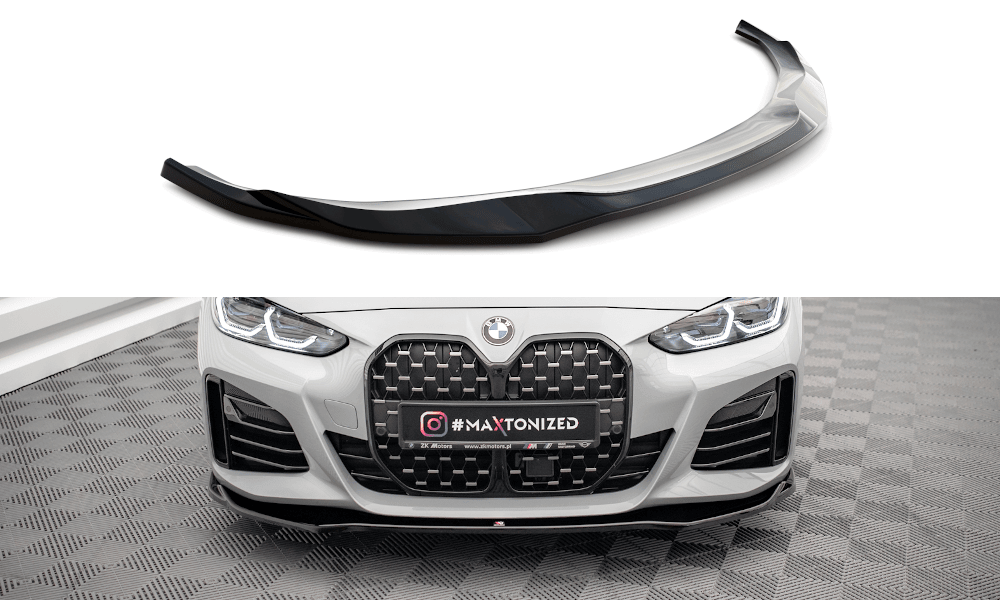 Front Lippe / Front Splitter / Frontansatz V.1 für BMW i4 M-Paket G26 von Maxton Design