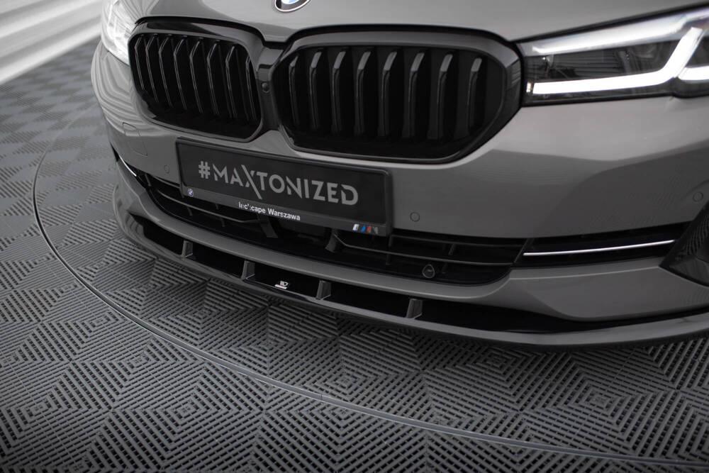 Front Lippe / Front Splitter / Frontansatz V.1 für BMW 5 G30 / G31 Facelift von Maxton Design