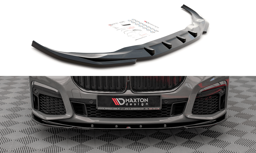 Front Splitter / Cup Schwert / Frontansatz V.1 für BMW 7 G11 M-Pack Facelift von Maxton Design