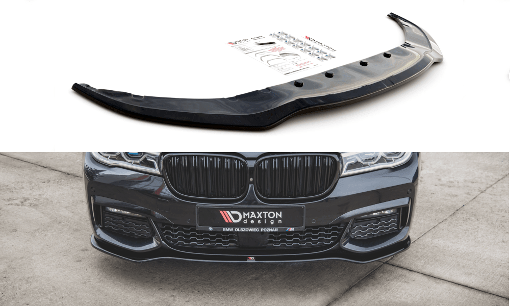 Front Diffusor / Front Splitter / Cup Schwert / Frontansatz V.1 für BMW 7 G11 M-Paket von Maxton Design