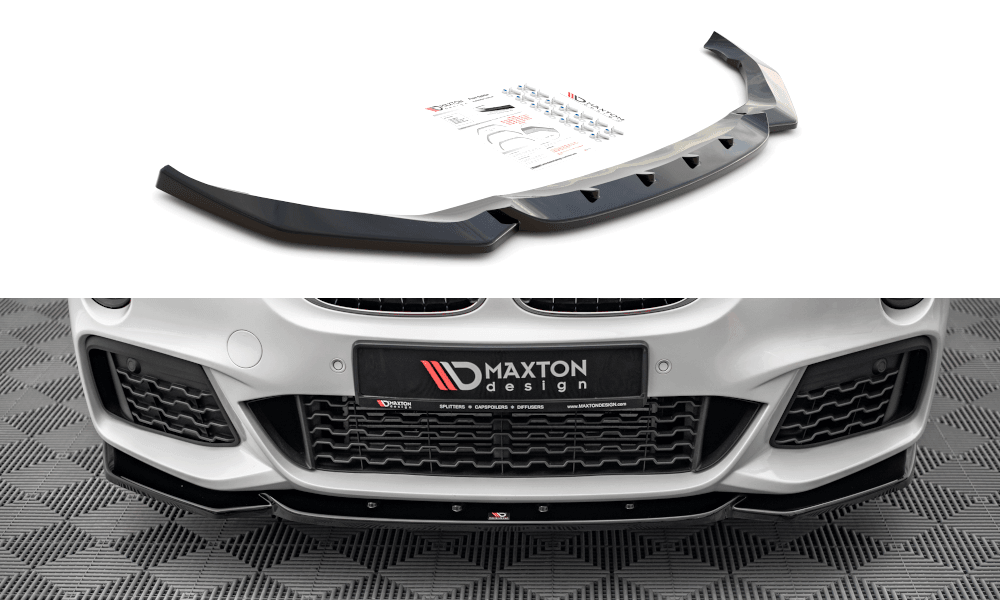 Front Diffusor / Front Splitter / Cup Schwert / Frontansatz V.1 für BMW X1 M-Paket F48 von Maxton Design