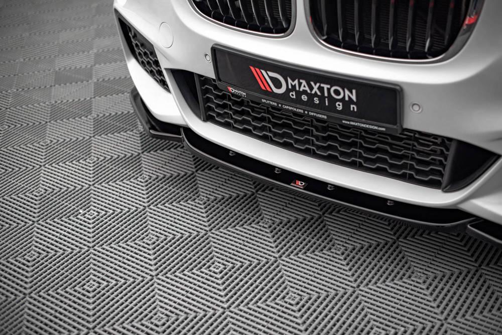 Front Diffusor / Front Splitter / Cup Schwert / Frontansatz V.1 für BMW X1 M-Paket F48 von Maxton Design