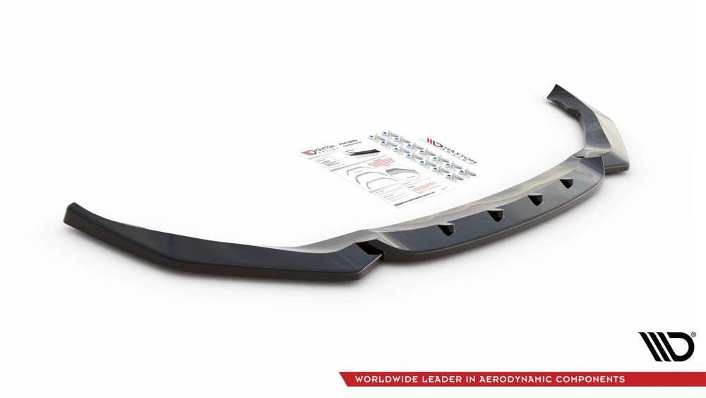 Front Diffusor / Front Splitter / Cup Schwert / Frontansatz V.1 für BMW X1 M-Paket F48 von Maxton Design