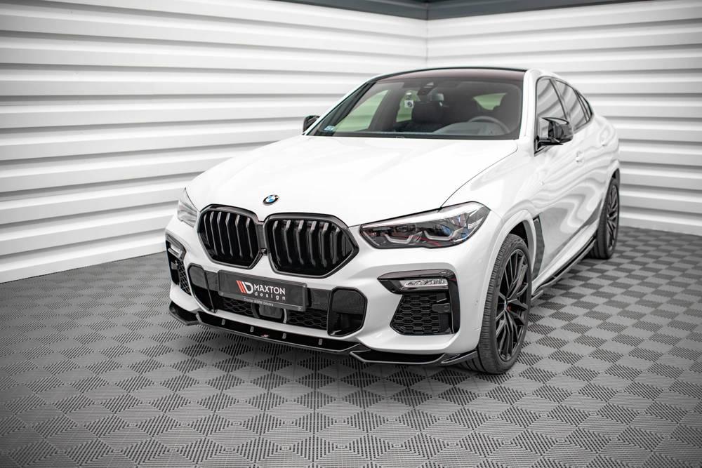 Front Diffusor / Front Splitter / Cup Schwert / Frontansatz V.1 für BMW X6 M-Paket G06 von Maxton Design