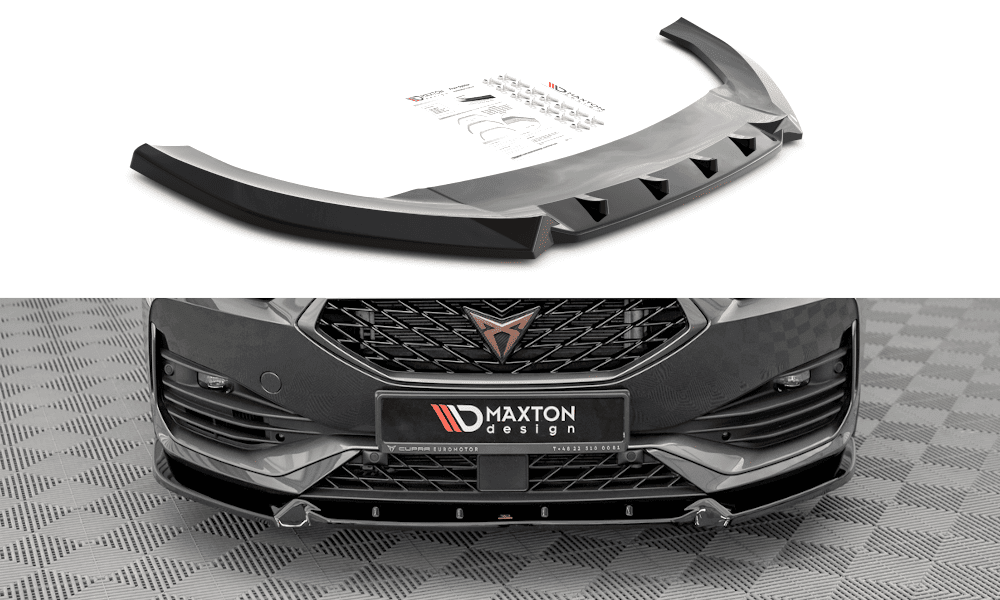 Front Splitter / Cup Schwert / Frontansatz V.1 für Cupra Leon KL von Maxton Design