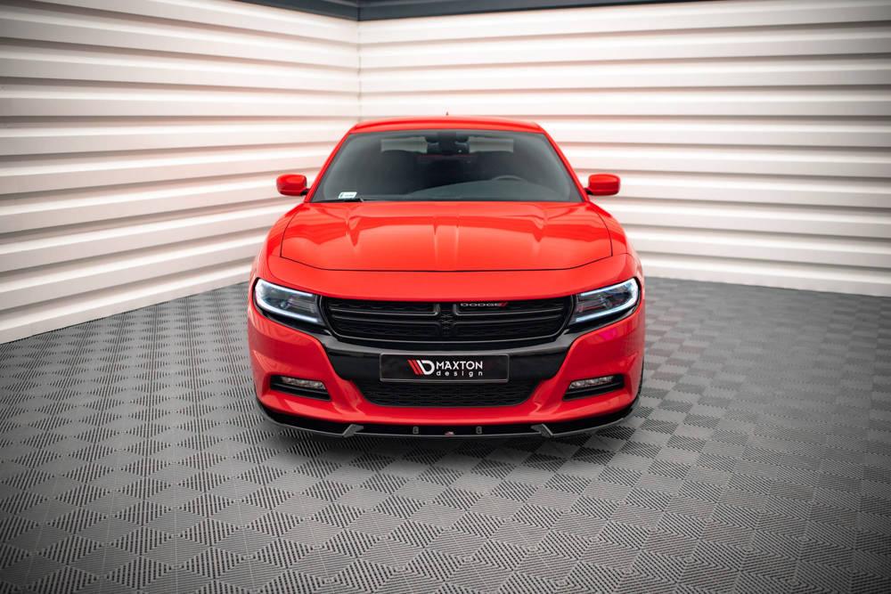 Front Splitter / Cup Schwert / Frontansatz V.1 für Dodge Charger RT MK7 Facelift von Maxton Design