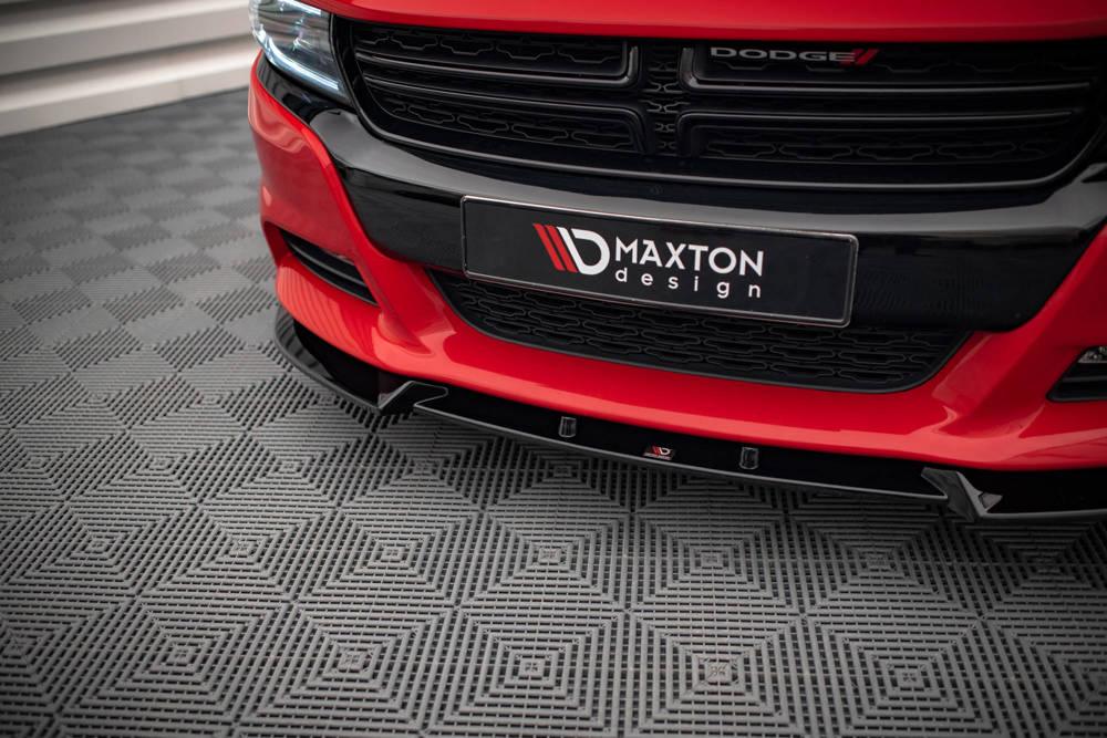 Front Splitter / Cup Schwert / Frontansatz V.1 für Dodge Charger RT MK7 Facelift von Maxton Design