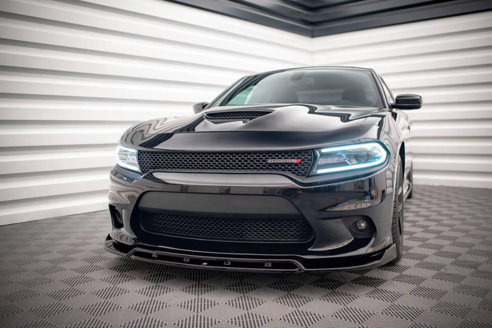 Front Splitter / Cup Schwert / Frontansatz V.1 für Dodge Charger SRT MK7 Facelift von Maxton Design