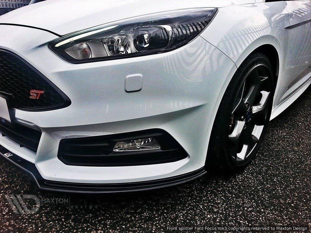 Front Diffusor / Front Splitter / Cup Schwert / Frontansatz V.1 für Ford Focus ST MK3 FL von Maxton Design