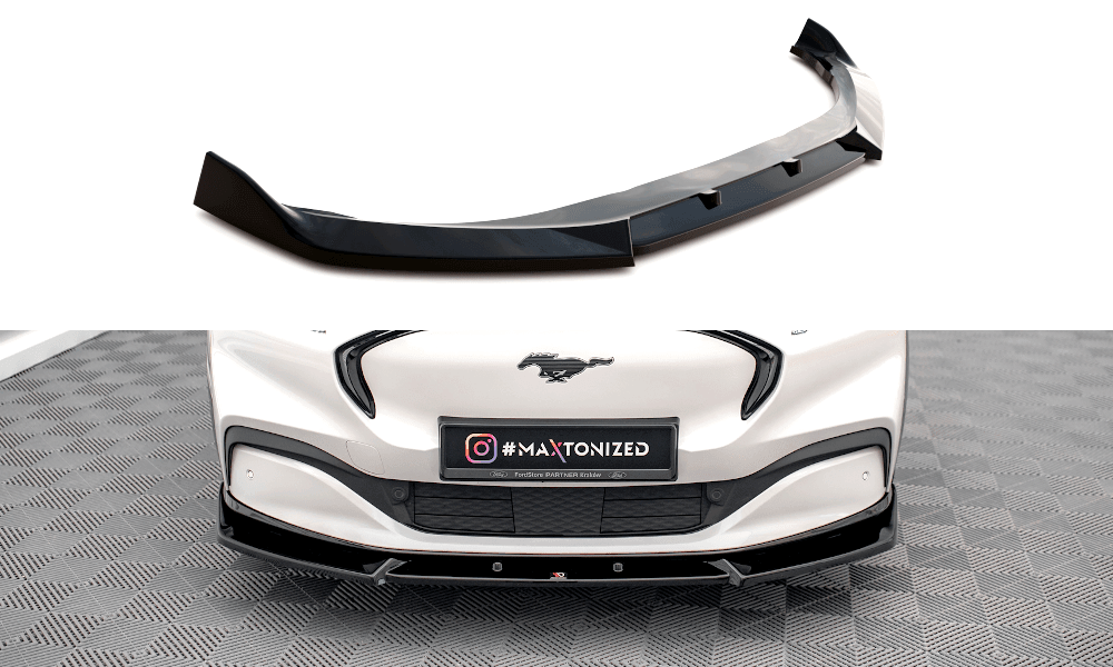 Front Splitter / Cup Schwert / Frontansatz V.1 für Ford Mustang Mach-E von Maxton Design