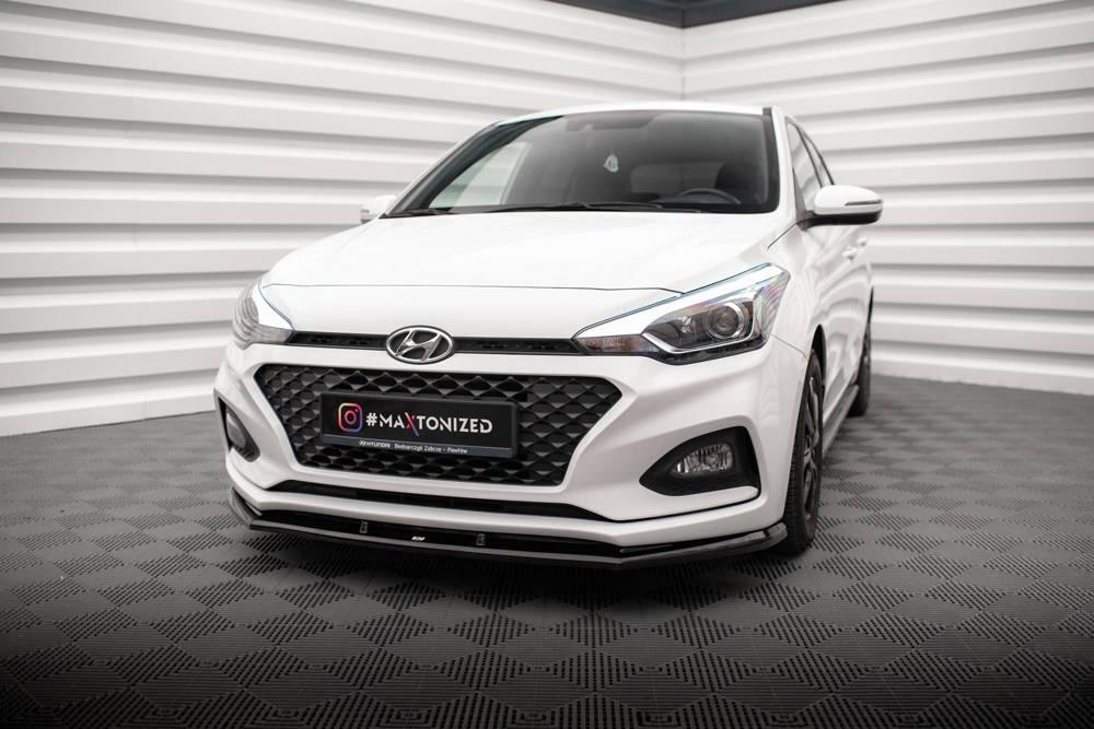 Front Lippe / Front Splitter / Frontansatz V.1 für Hyundai i20 GB Facelift von Maxton Design