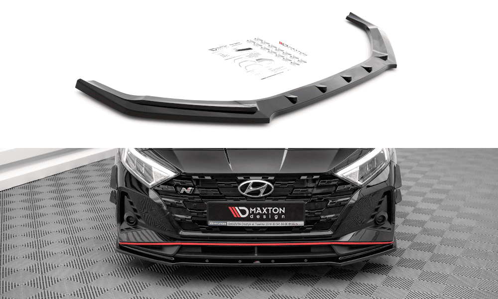 Front Diffusor / Front Splitter / Cup Schwert / Frontansatz V.1 für Hyundai i20 N BC3 von Maxton Design