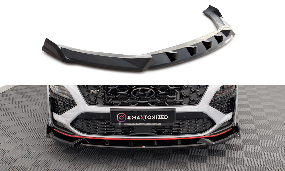 Front Lippe / Front Splitter / Frontansatz V.1 für Hyundai Kona N MK1 von Maxton Design