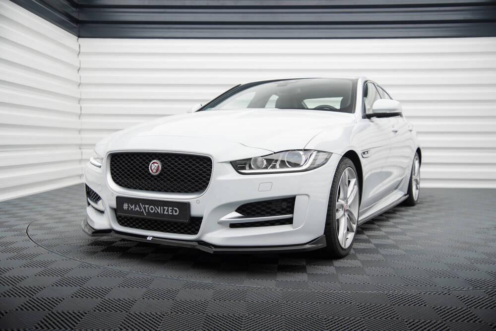 Front Lippe / Front Splitter / Frontansatz V.1 für Jaguar XE R-Sport X760 von Maxton Design