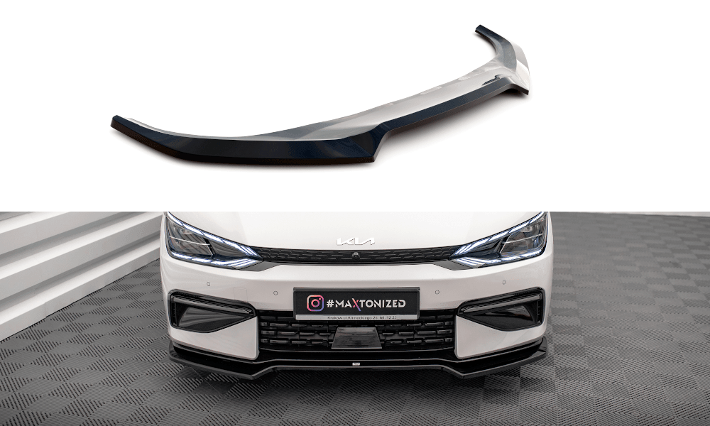 Front Lippe / Front Splitter / Frontansatz V.1 für Kia EV6 GT-Line von Maxton Design