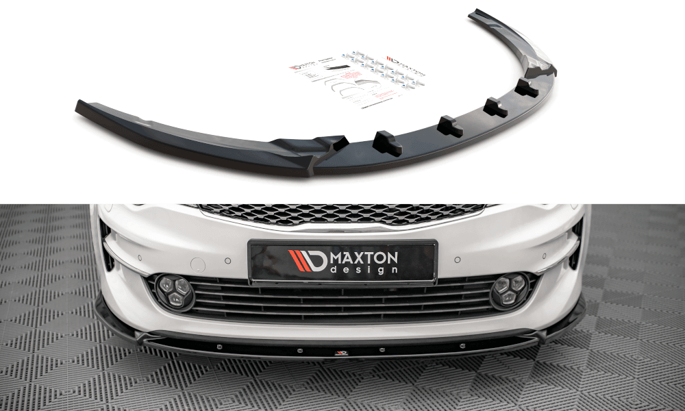 Front Lippe / Front Splitter / Frontansatz V.1 für Kia Optima MK4 von Maxton Design