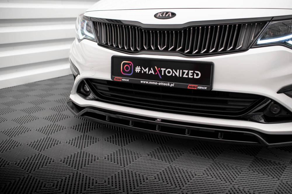 Front Lippe / Front Splitter / Frontansatz V.1 für Kia Optima MK4 Facelift von Maxton Design