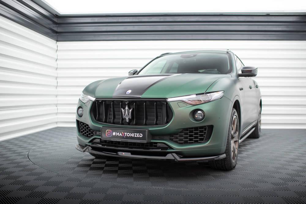 Front Lippe / Front Splitter / Frontansatz V.1 für Maserati Levante MK1 von Maxton Design