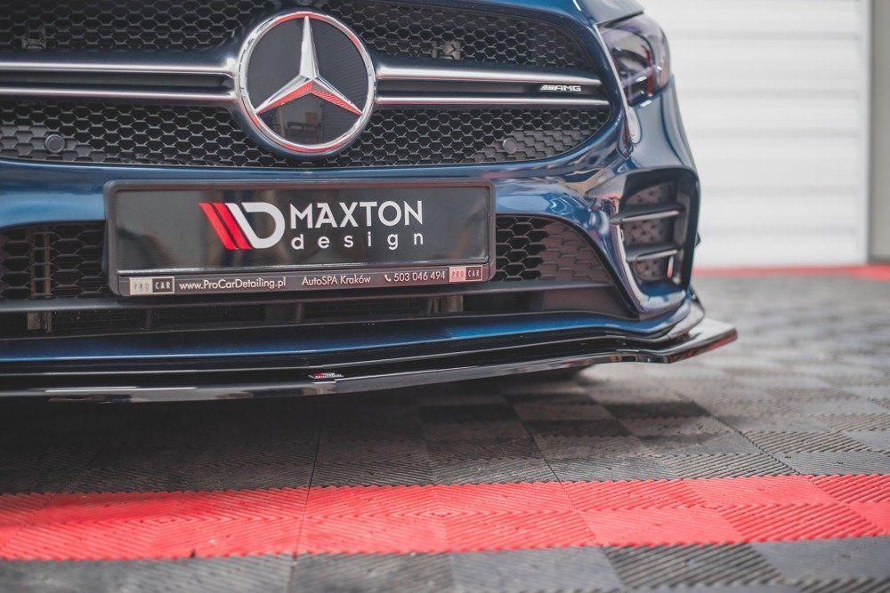 Front Splitter / Cup Schwert / Frontansatz V.5 für Mercedes A35 AMG W177 von Maxton Design