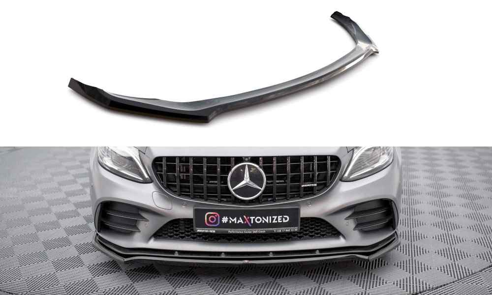 Front Lippe / Front Splitter / Frontansatz V.1 für Mercedes-Benz C43 AMG Coupe C205 Facelift von Maxton Design