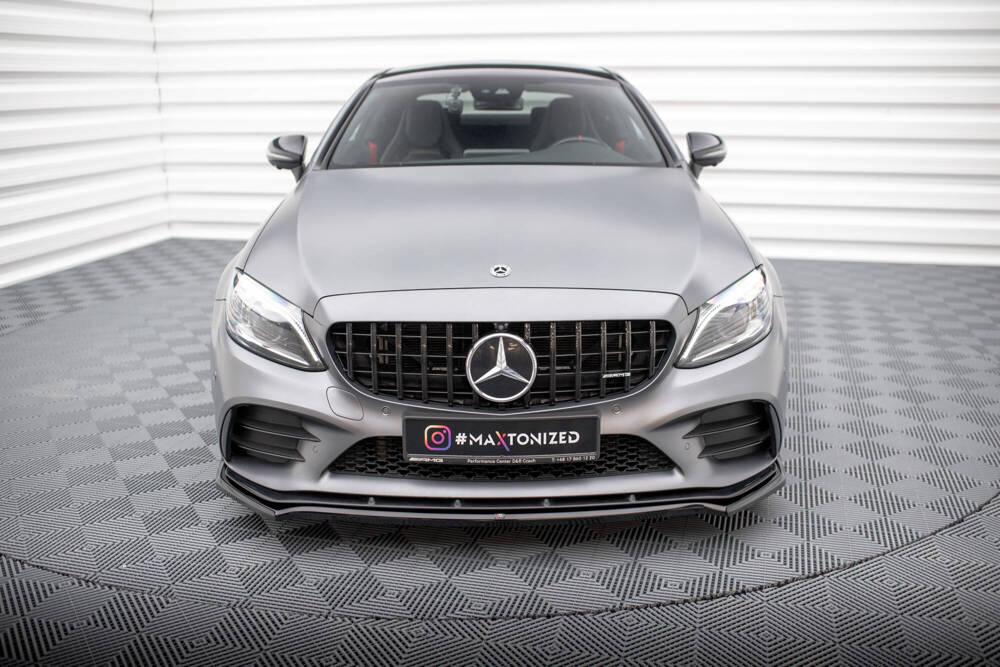 Front Lippe / Front Splitter / Frontansatz V.1 für Mercedes-Benz C43 AMG Coupe C205 Facelift von Maxton Design