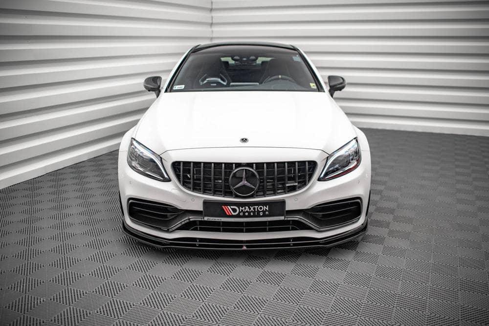 Front Splitter / Cup Schwert / Frontansatz V.1 für Mercedes C63 AMG Coupe C205 Facelift von Maxton Design