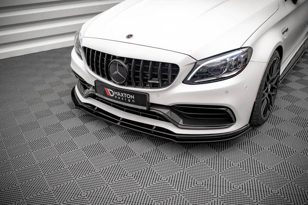 Front Splitter / Cup Schwert / Frontansatz V.1 für Mercedes C63 AMG Coupe C205 Facelift von Maxton Design