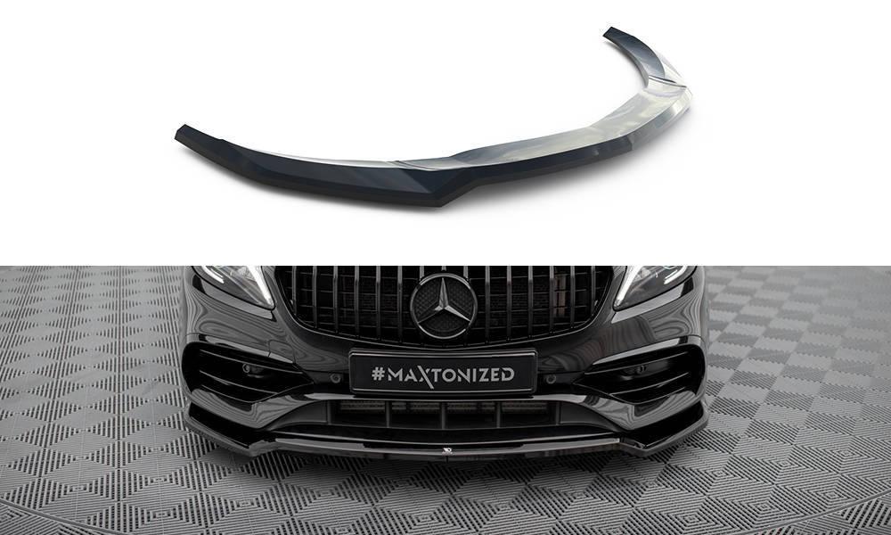 Front Lippe / Front Splitter / Frontansatz V.1 für Mercedes A-Klasse W176 AMG-Line Facelift von Maxton Design