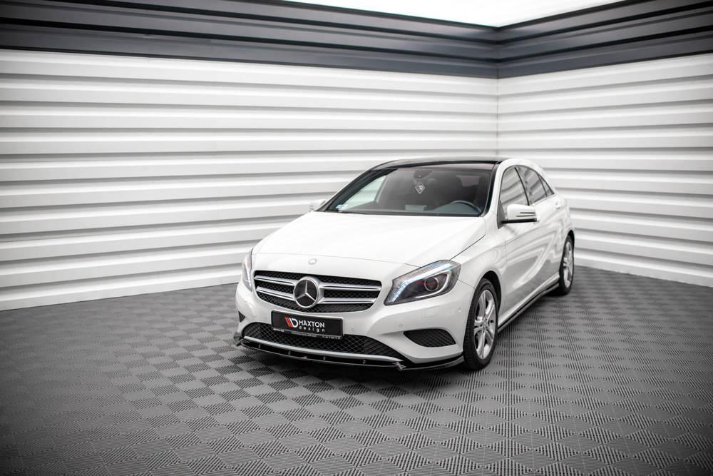 Front Lippe / Front Splitter / Frontansatz V.1 für Mercedes A-Klasse W176 von Maxton Design