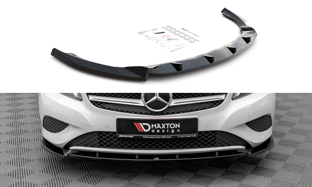 Front Lippe / Front Splitter / Frontansatz V.1 für Mercedes A-Klasse W176 von Maxton Design