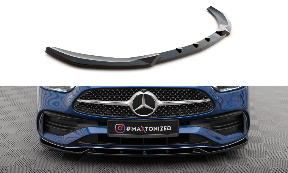 Front Lippe / Front Splitter / Frontansatz V.1 für Mercedes-Benz C-Klasse W206 AMG-Line von Maxton Design