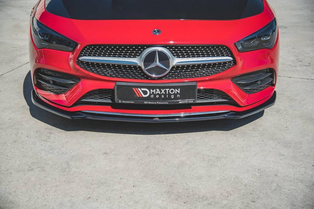 Front Splitter / Cup Schwert / Frontansatz V.1 für Mercedes CLA AMG-Line C118 von Maxton Design