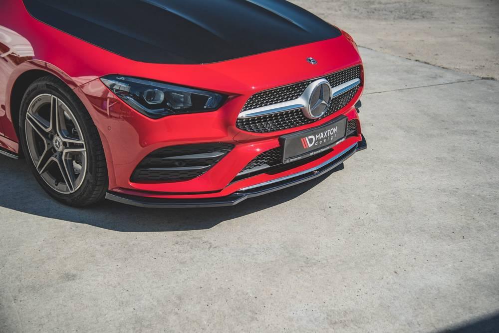 Front Splitter / Cup Schwert / Frontansatz V.1 für Mercedes CLA AMG-Line C118 von Maxton Design