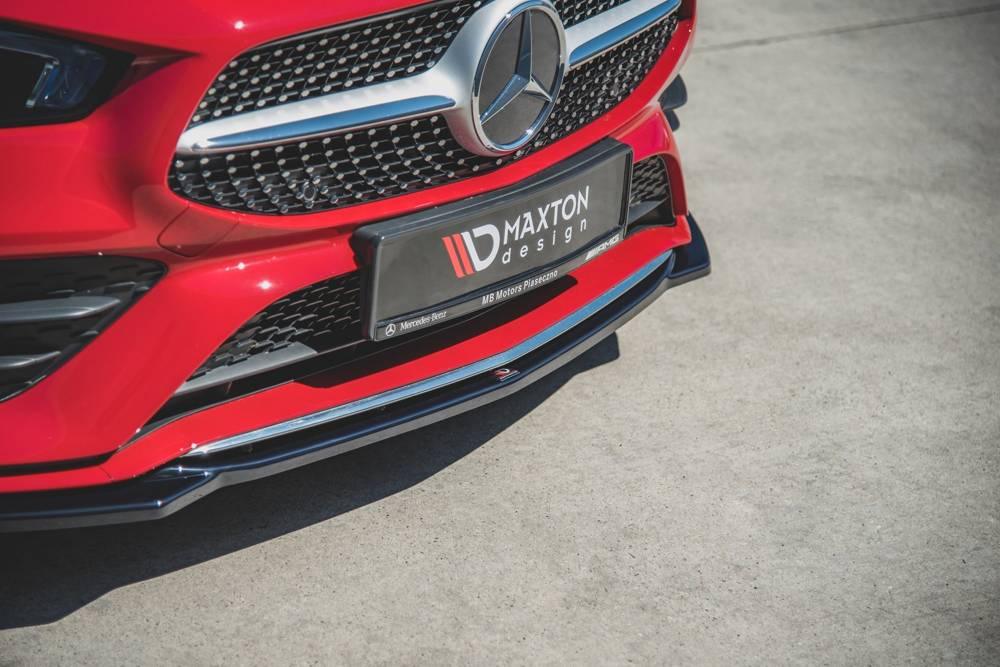 Front Splitter / Cup Schwert / Frontansatz V.1 für Mercedes CLA AMG-Line C118 von Maxton Design