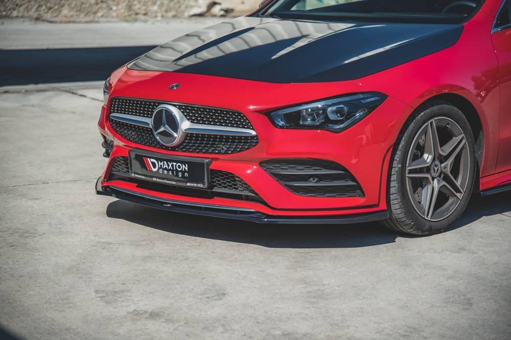 Front Splitter / Cup Schwert / Frontansatz V.1 für Mercedes CLA AMG-Line C118 von Maxton Design