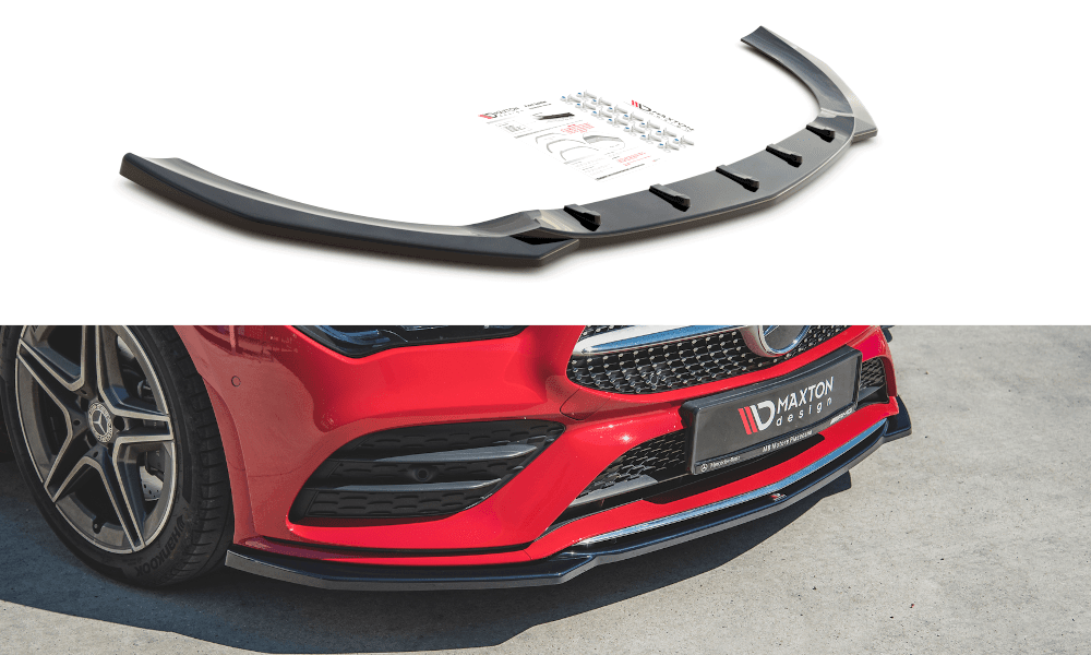 Front Splitter / Cup Schwert / Frontansatz V.1 für Mercedes CLA AMG-Line C118 von Maxton Design