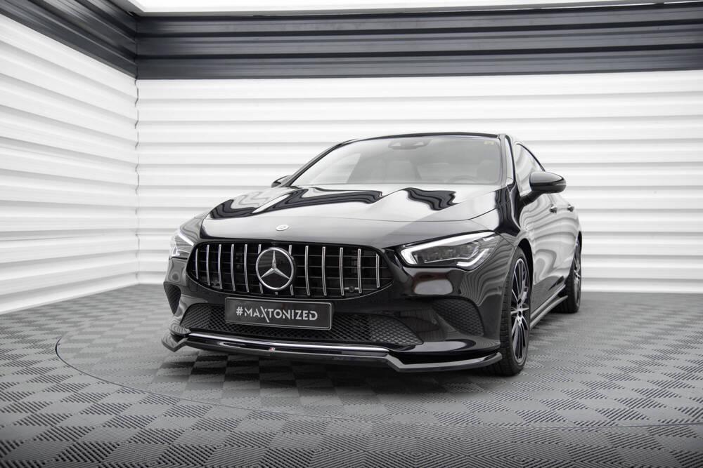 Front Lippe / Front Splitter / Frontansatz V.1 für Mercedes-Benz CLA Coupe C118 von Maxton Design