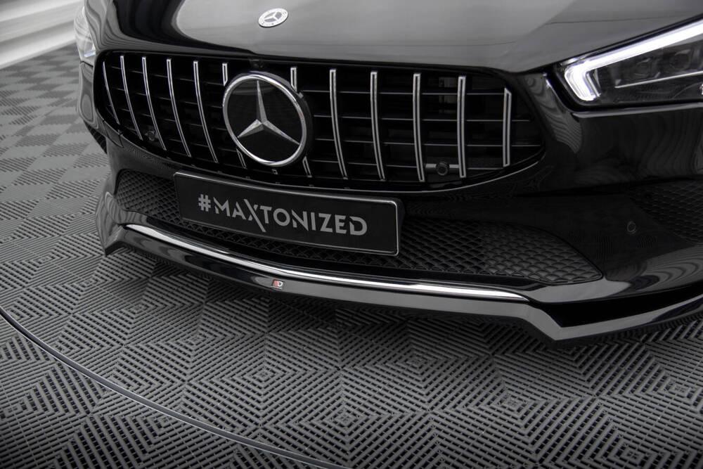 Front Lippe / Front Splitter / Frontansatz V.1 für Mercedes-Benz CLA Coupe C118 von Maxton Design