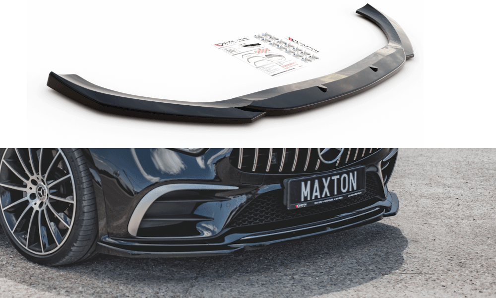 Front Splitter / Cup Schwert / Frontansatz V.1 für Mercedes-CLS AMG-Line C257  von Maxton Design